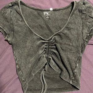 Pacsun crop top w/ draw string in size small.